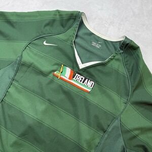 Nike Ireland Soccer Jersey Green‎ Team Authentic Short Sleeve XL